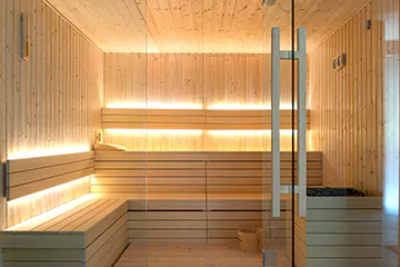Modern Sauna Setup in Niagara Falls, Ontario