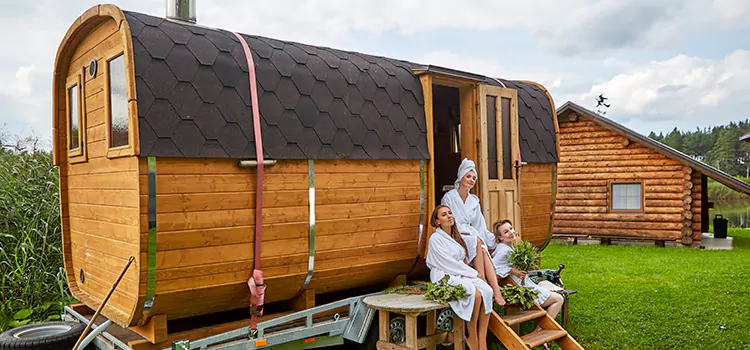 Residential Outdoor Cabin Sauna Construction in Niagara Falls, Ontario
