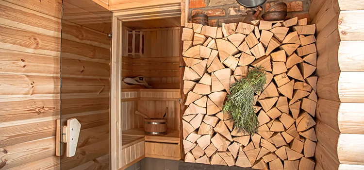 Eucalyptus Wood Sauna Walls Repair And Installation in Niagara Falls, ON